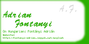 adrian fontanyi business card